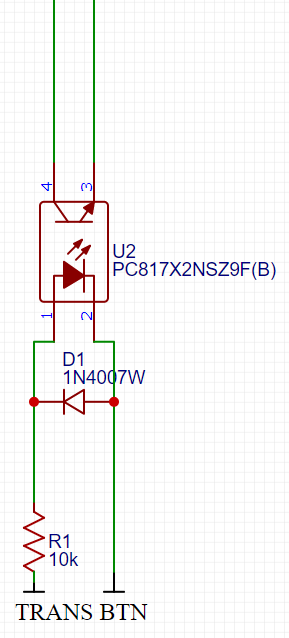 Pin 3 on the PC817 goes to GROUNDPin 4 on the PC817 goes to your IO pin (I use Pin D4 on the Wemos)